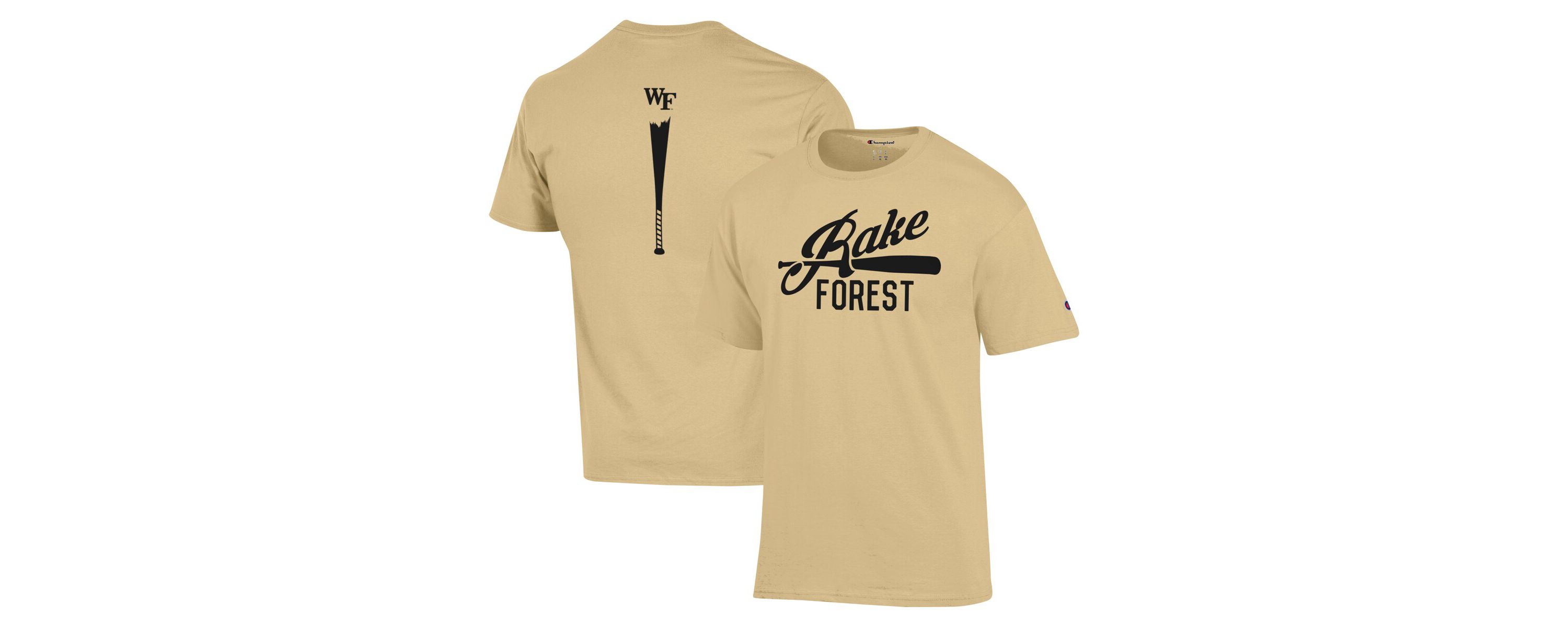 NCAA Wake Forest Demon Deacons Rake Forest Baseball 2-Hit T-Shirt