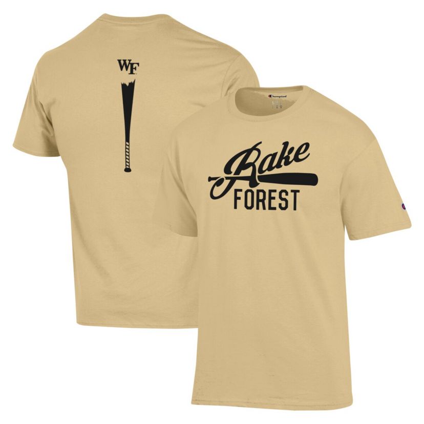 NCAA Wake Forest Demon Deacons Rake Forest Baseball 2-Hit T-Shirt