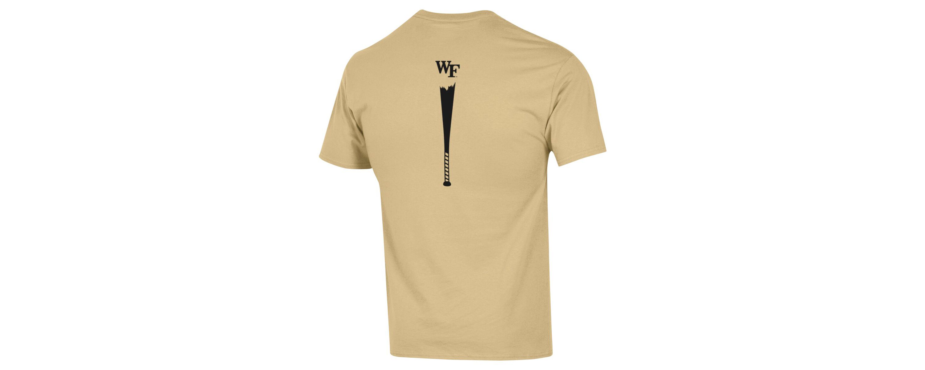 NCAA Wake Forest Demon Deacons Rake Forest Baseball 2-Hit T-Shirt
