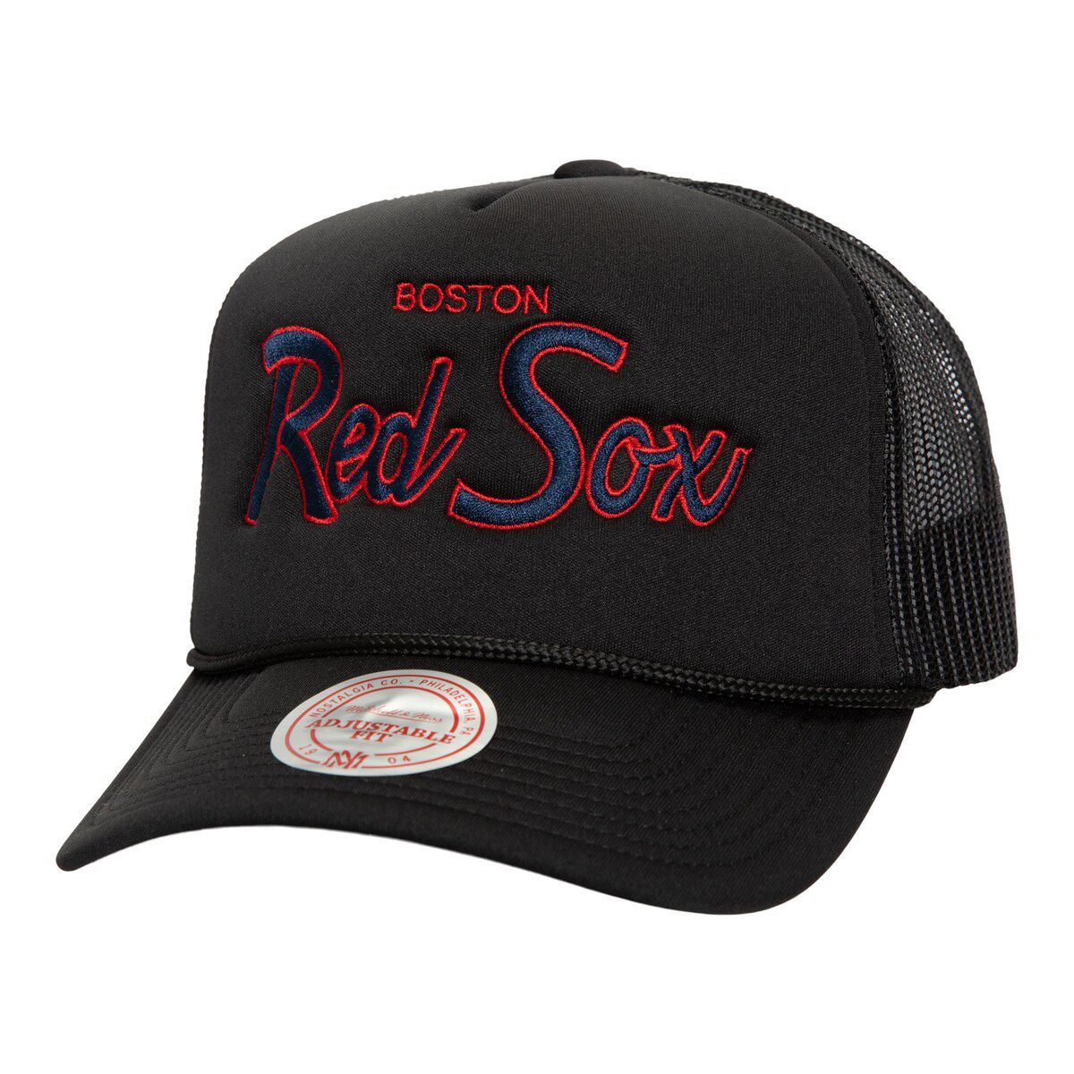 Boston Red Sox MLB Boston Sox Script Trucker Adjustable Hat