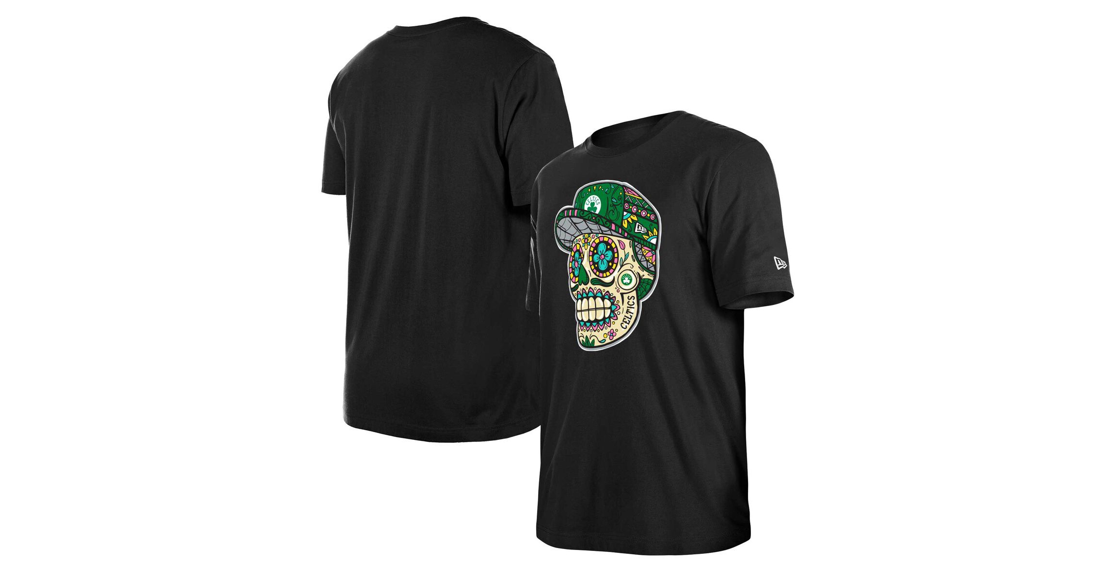 NBA Unisex Boston Celtics Sugar Skull T-Shirt