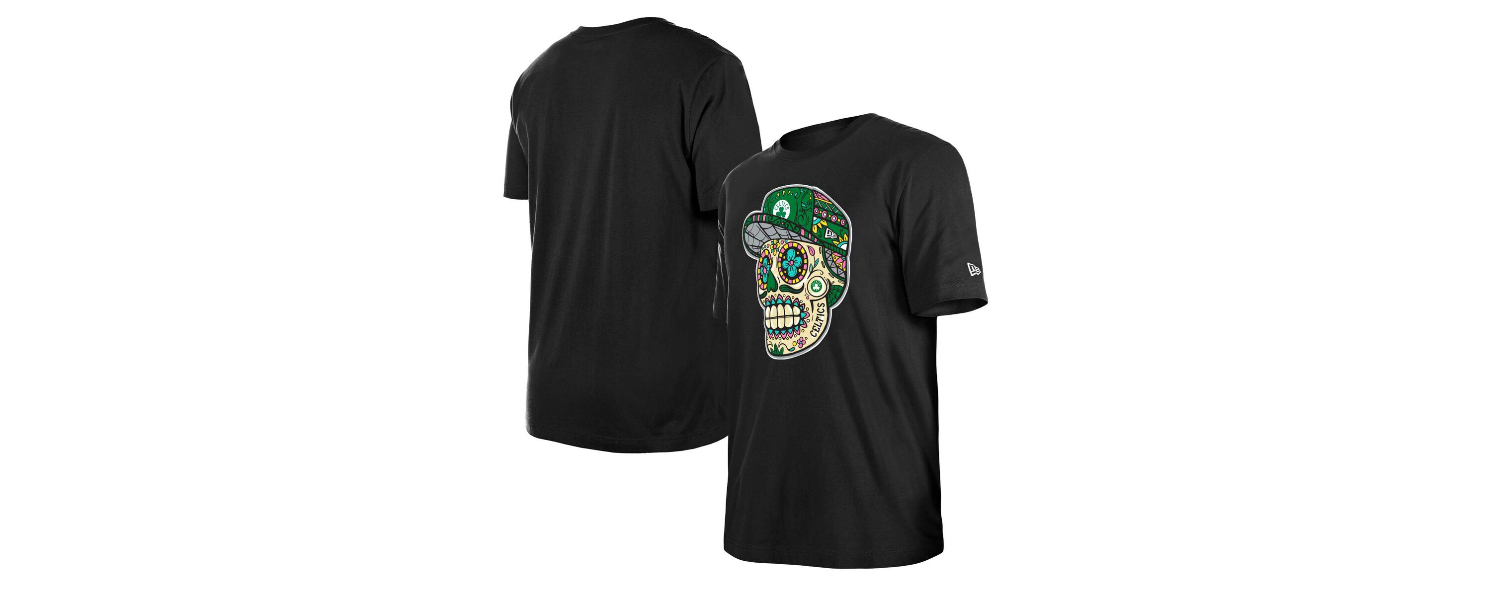 NBA Unisex Boston Celtics Sugar Skull T-Shirt