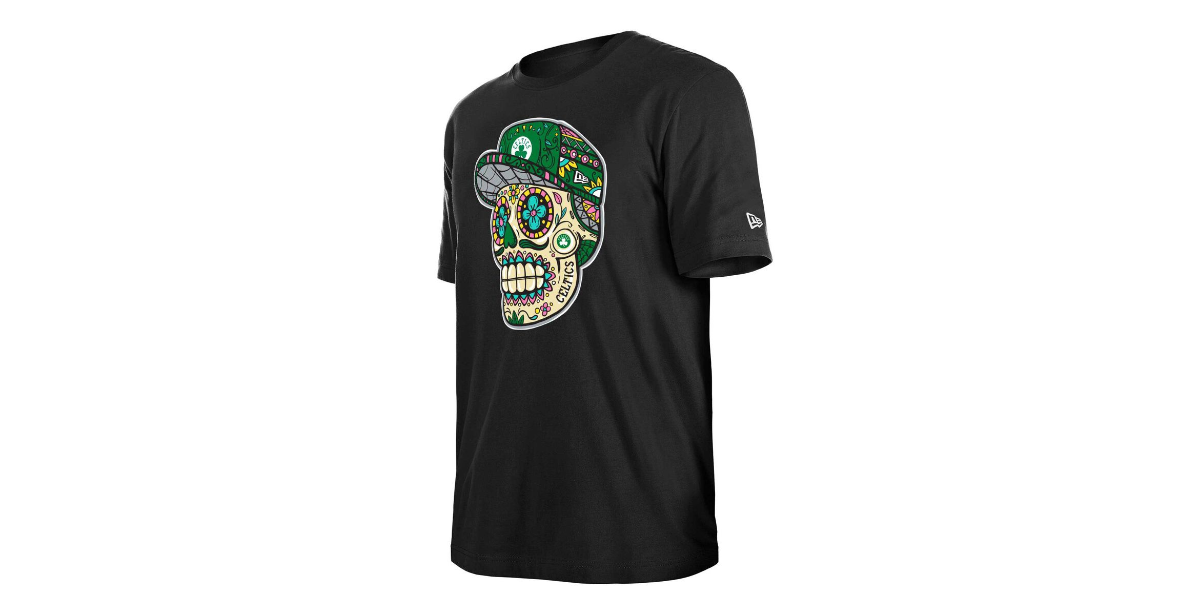 NBA Unisex Boston Celtics Sugar Skull T-Shirt