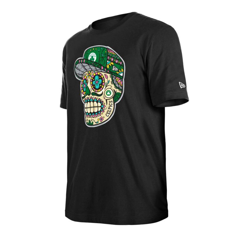 NBA Unisex Boston Celtics Sugar Skull T-Shirt