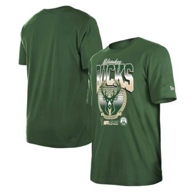 New Era NBA Unisex Hunter Milwaukee Bucks Summer Classics T-Shirt