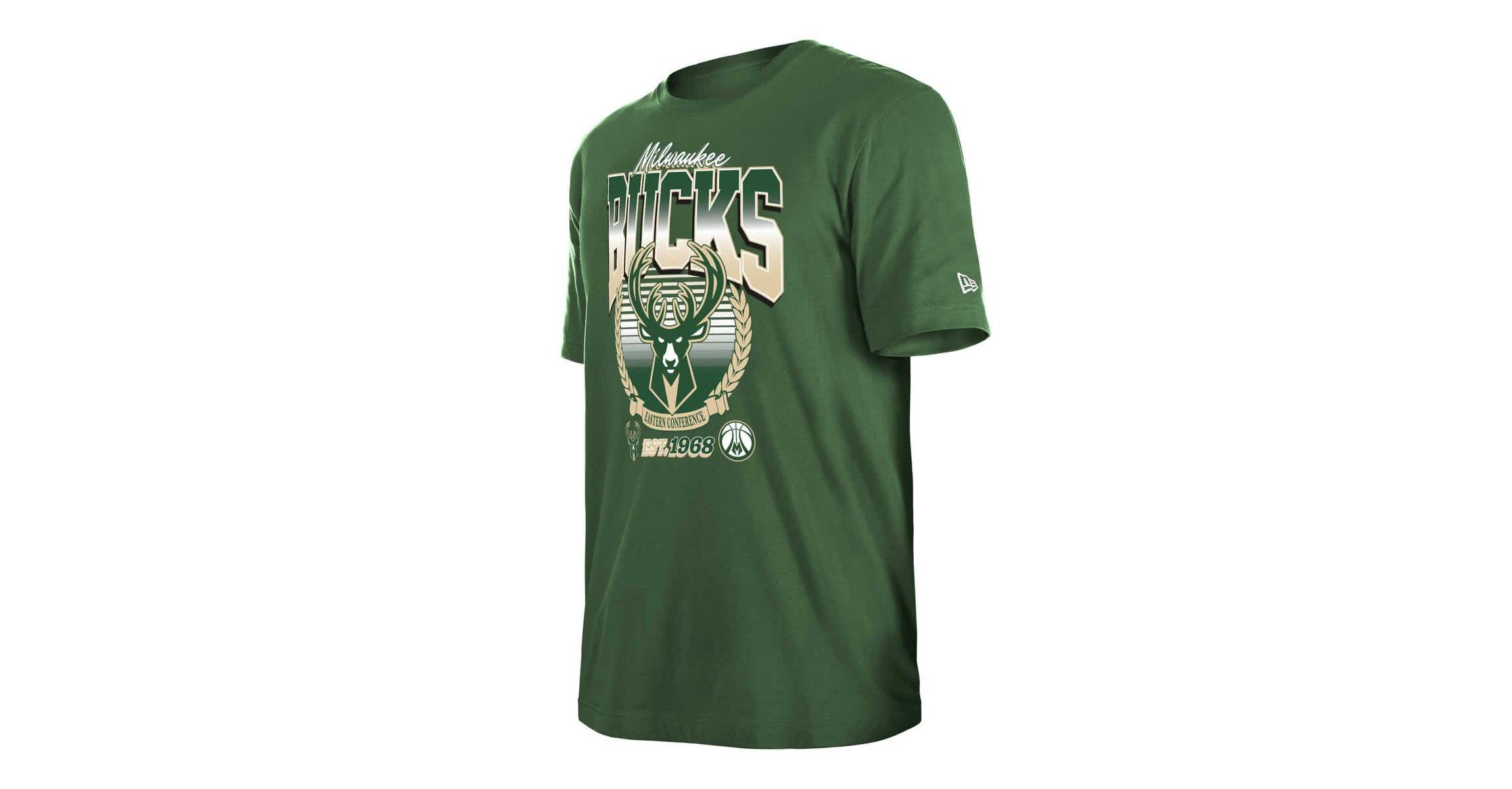 NBA Unisex Hunter Milwaukee Bucks Summer Classics T-Shirt