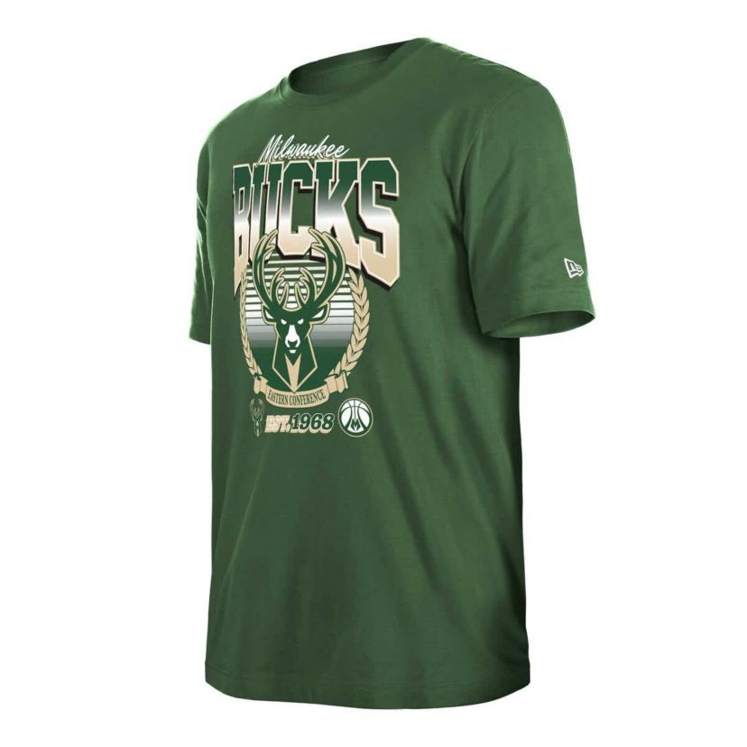 NBA Unisex Hunter Milwaukee Bucks Summer Classics T-Shirt