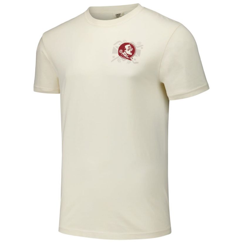NCAA Unisex Florida State Seminoles Hyper Local Statue Pattern T-Shirt