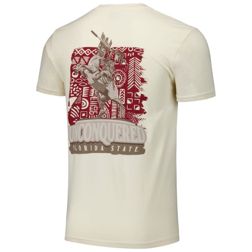 NCAA Unisex Florida State Seminoles Hyper Local Statue Pattern T-Shirt