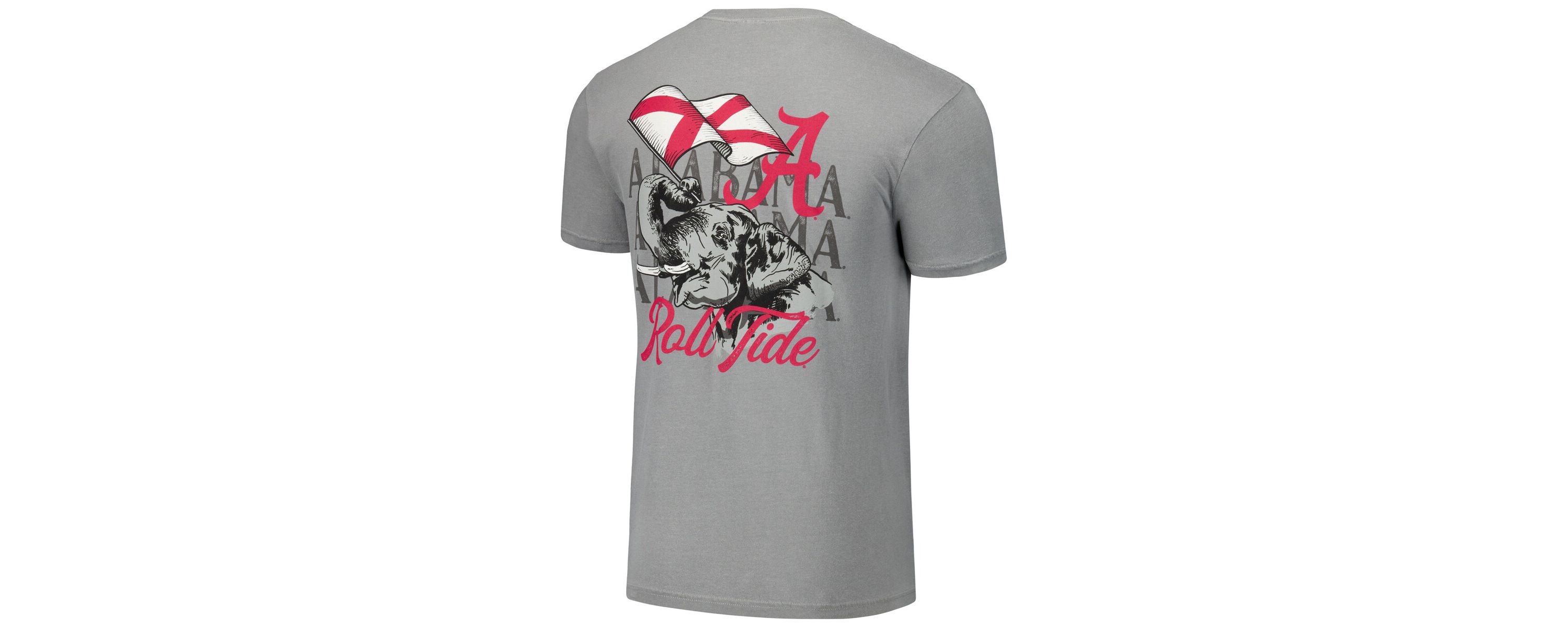 Alabama Crimson Tide NCAA Unisex Alabama Tide Hyper Local Elephant Flag T-Shirt