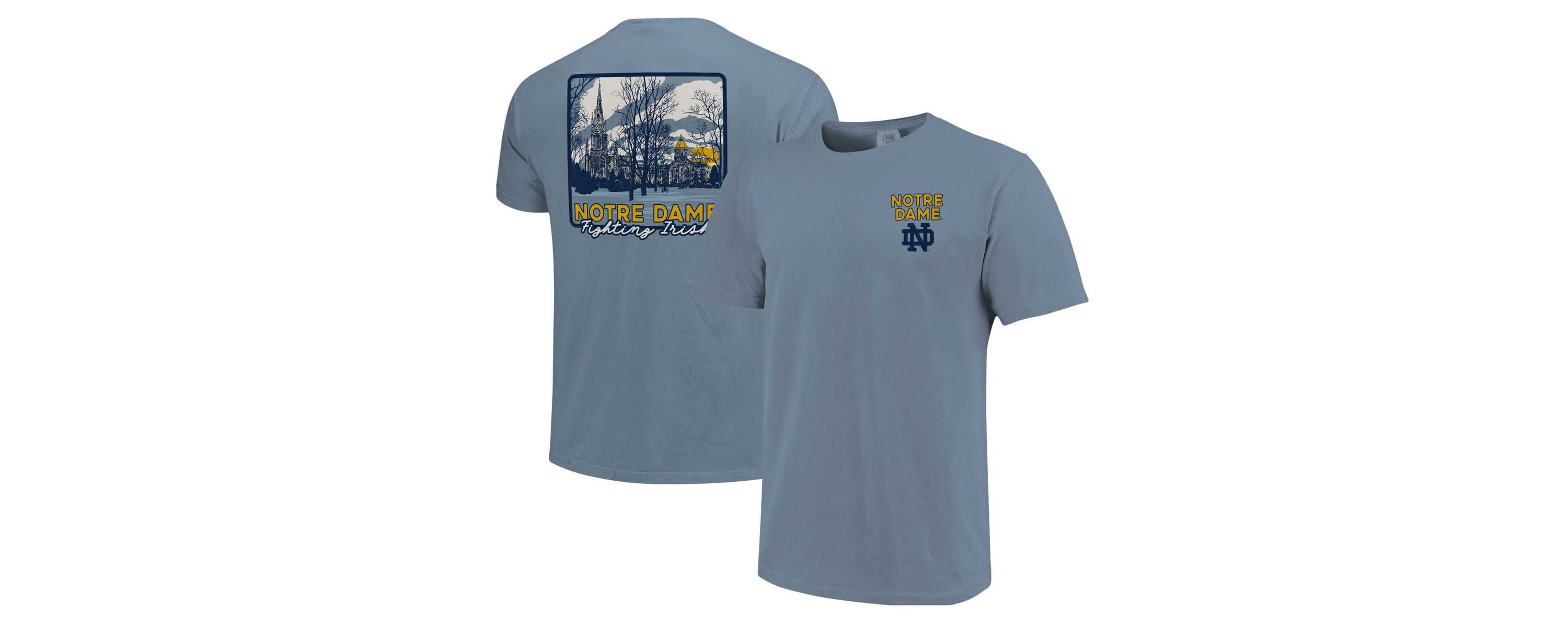 NCAA Unisex Light Notre Dame Fighting Irish Hyper Local Campus River T-Shirt