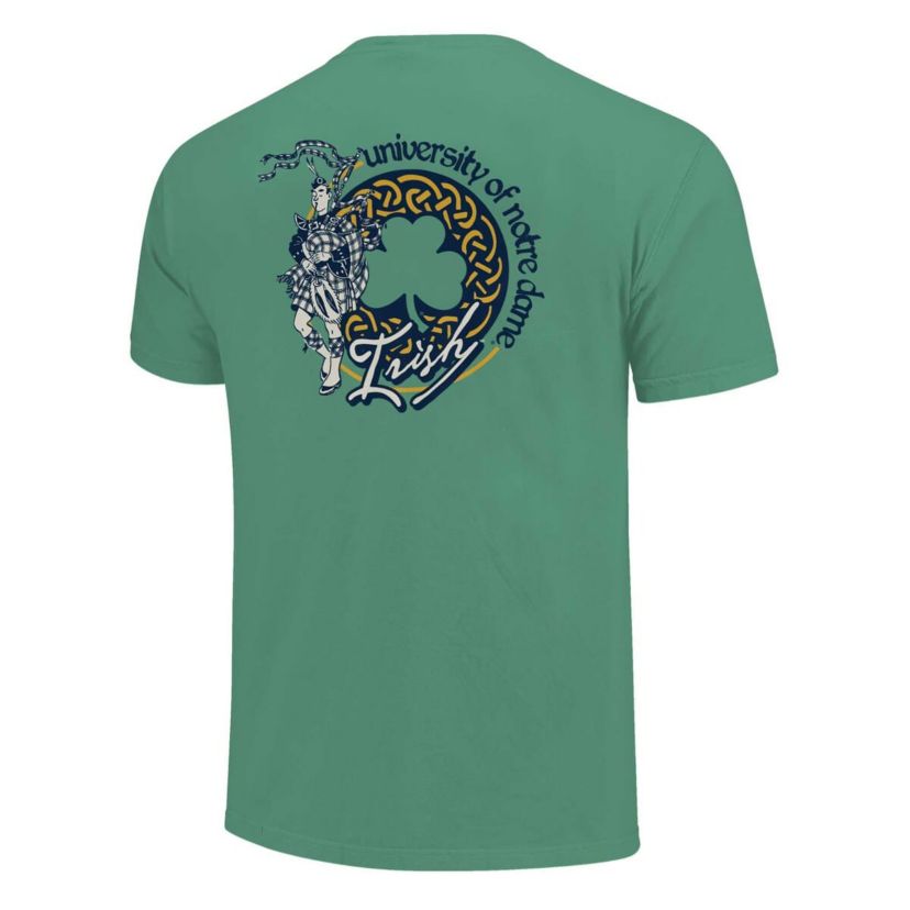 NCAA Unisex Notre Dame Fighting Irish Hyper Local Celtic Knot Bagpipes T-Shirt