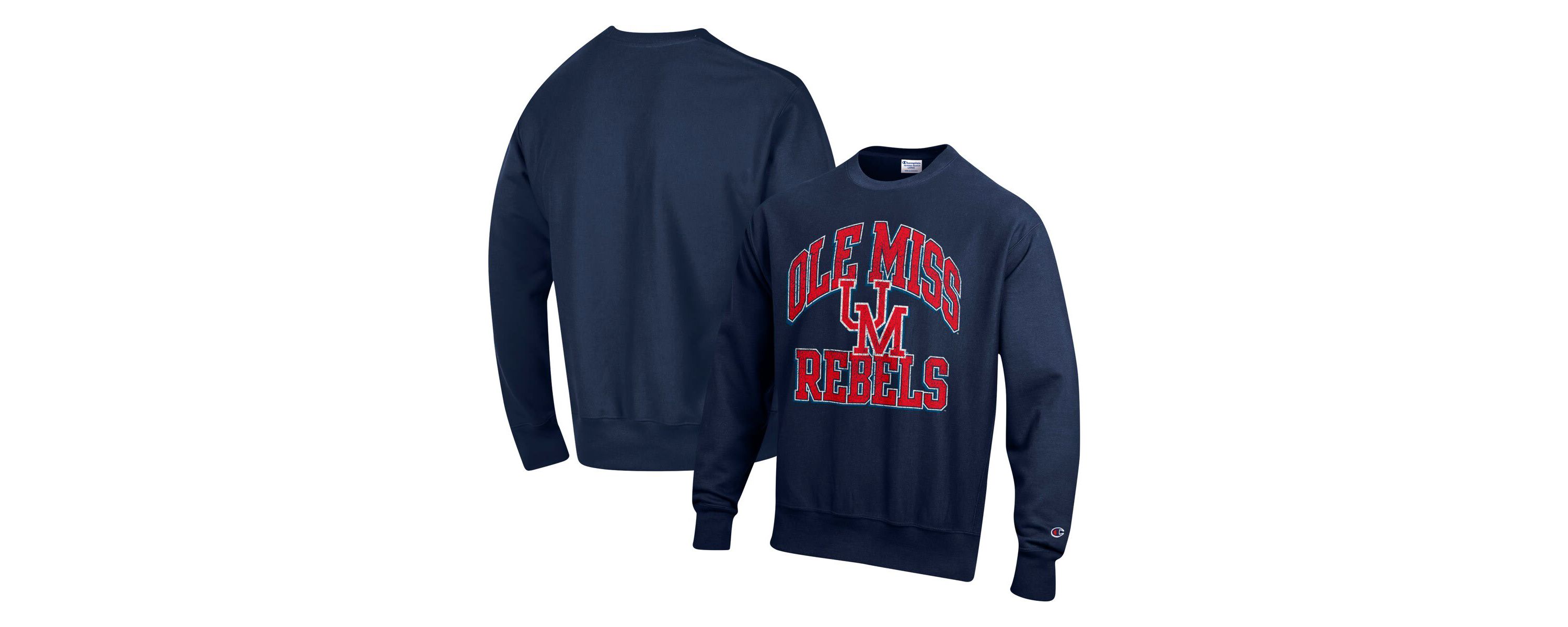 NCAA Ole Miss Rebels Vault Late Night Reverse Weave Pullover Sweatshirt