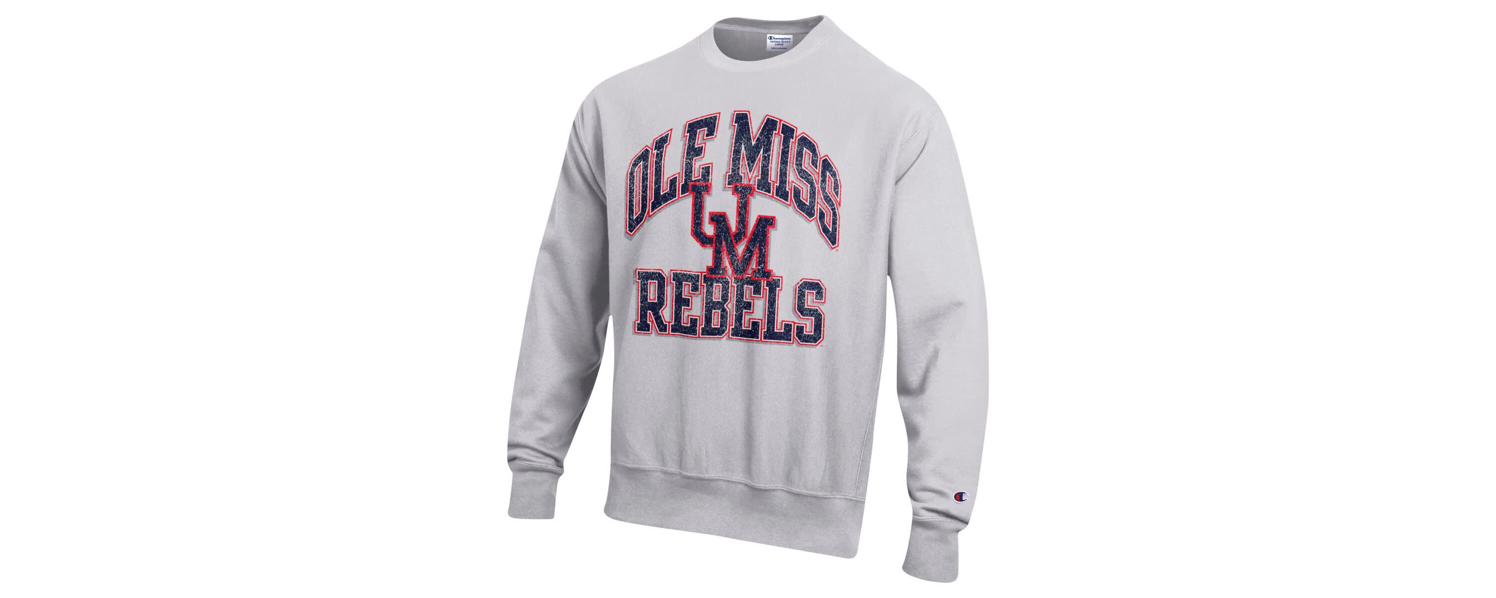 NCAA Ole Miss Rebels Vault Late Night Reverse Weave Pullover Sweatshirt