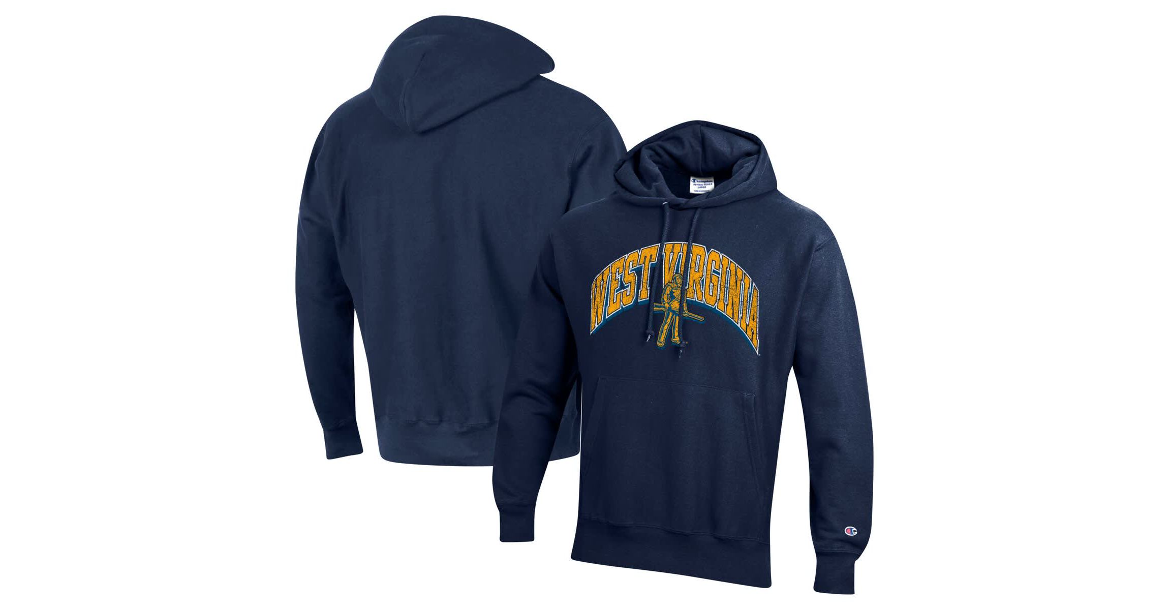 NCAA West Virginia Mountaineers Vault Late Night Reverse Weave Pullover Hoodie