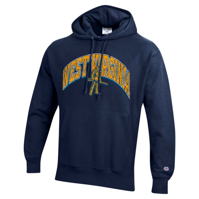 NCAA West Virginia Mountaineers Vault Late Night Reverse Weave Pullover Hoodie