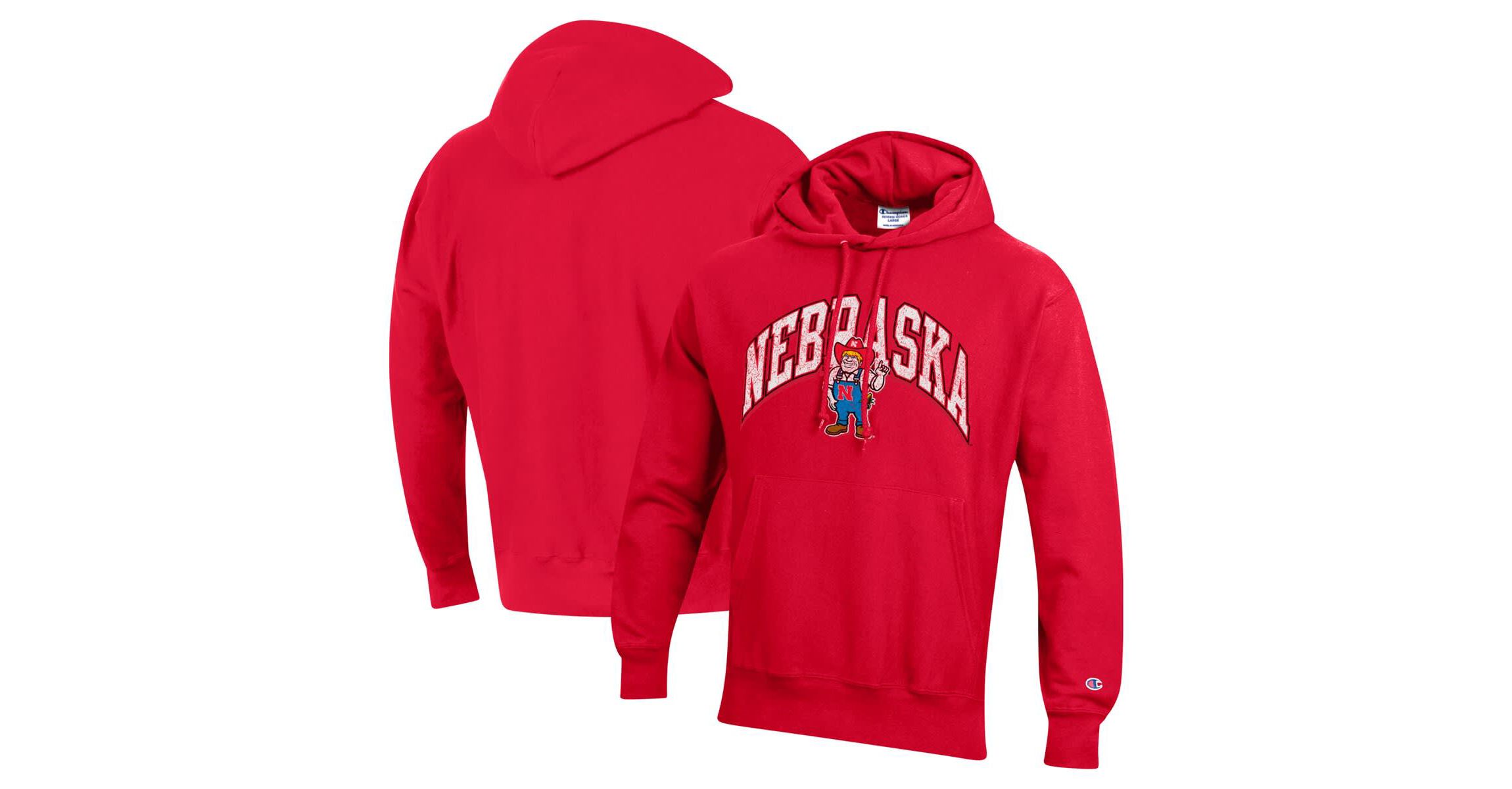 NCAA Nebraska Huskers Vault Late Night Reverse Weave Pullover Hoodie