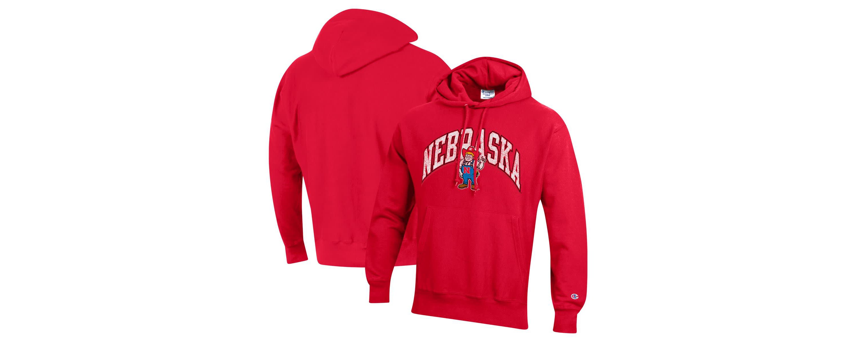 NCAA Nebraska Huskers Vault Late Night Reverse Weave Pullover Hoodie