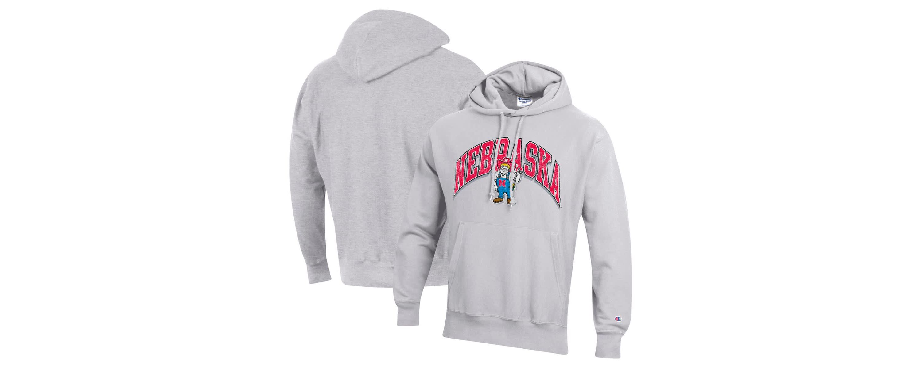 NCAA Nebraska Huskers Vault Late Night Reverse Weave Pullover Hoodie
