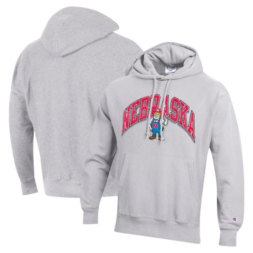 NCAA Nebraska Huskers Vault Late Night Reverse Weave Pullover Hoodie