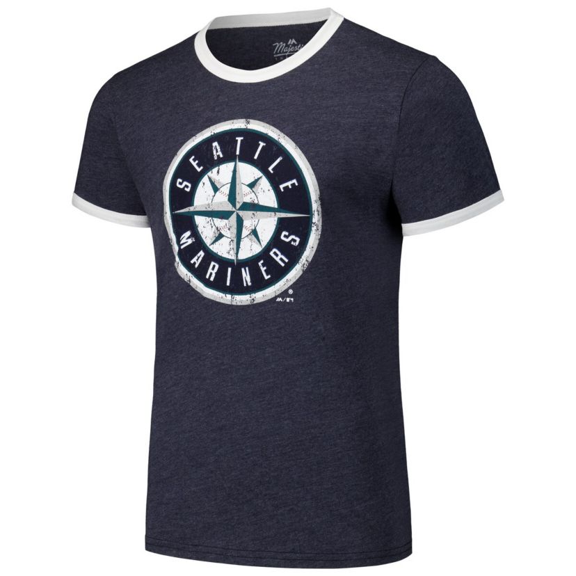 MLB Seattle Mariners Ringer Tri-Blend T-Shirt