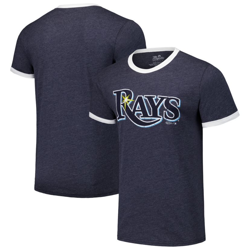 MLB Tampa Bay Rays Ringer Tri-Blend T-Shirt