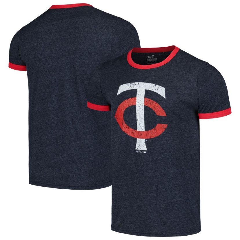 MLB Minnesota Twins Ringer Tri-Blend T-Shirt