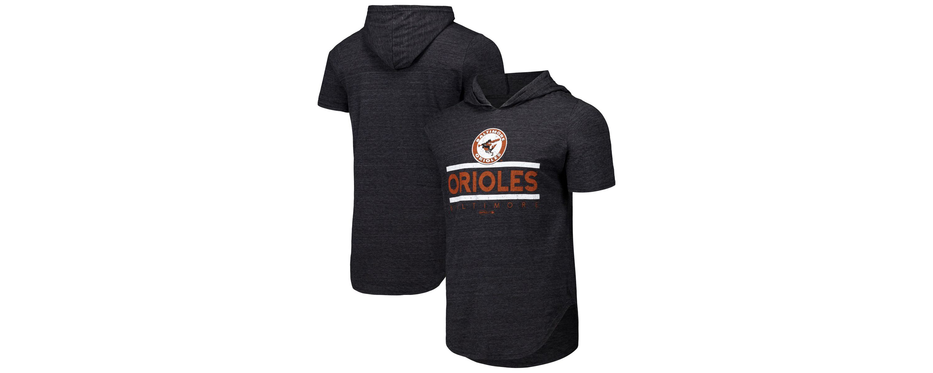 MLB Baltimore Orioles Tri-Blend Hoodie T-Shirt