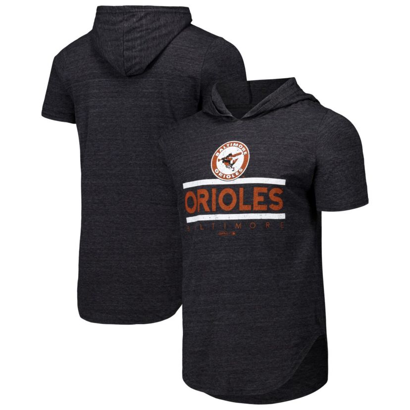 MLB Baltimore Orioles Tri-Blend Hoodie T-Shirt