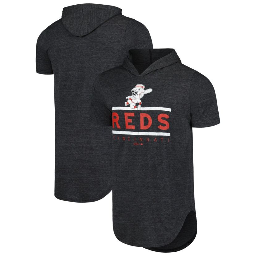 MLB Cincinnati Reds Tri-Blend Hoodie T-Shirt