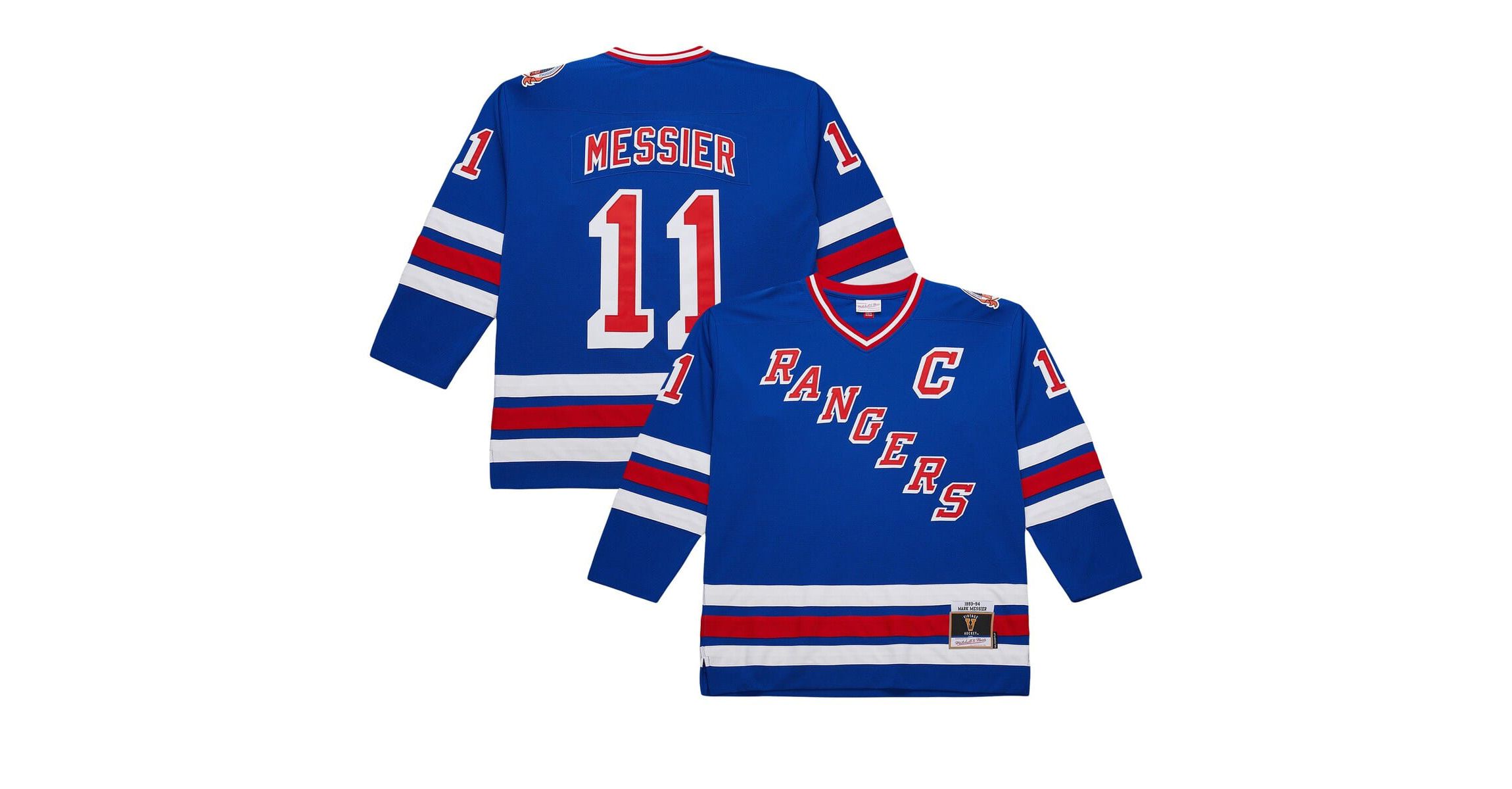 NHL Mark Messier New York Rangers Big & Tall 1993/94 Line 2.0 Jersey