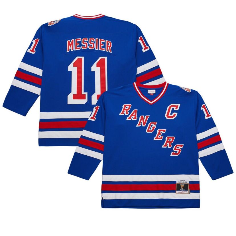 NHL Mark Messier New York Rangers Big & Tall 1993/94 Line 2.0 Jersey