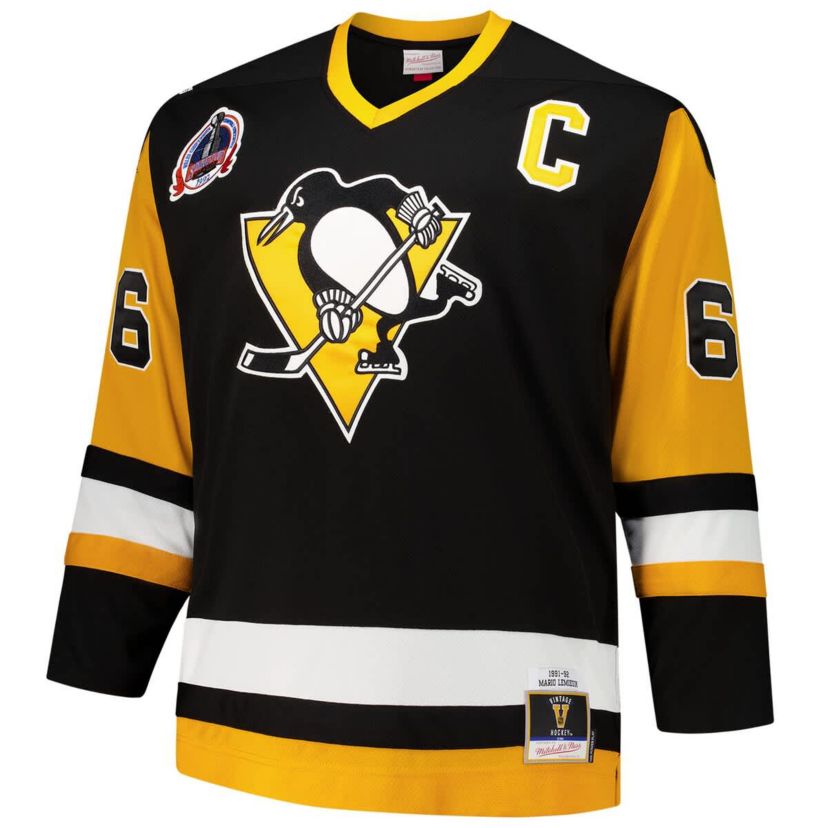 NHL Mario Lemieux Pittsburgh Penguins Big & Tall 1991/92 Line 2.0 Jersey