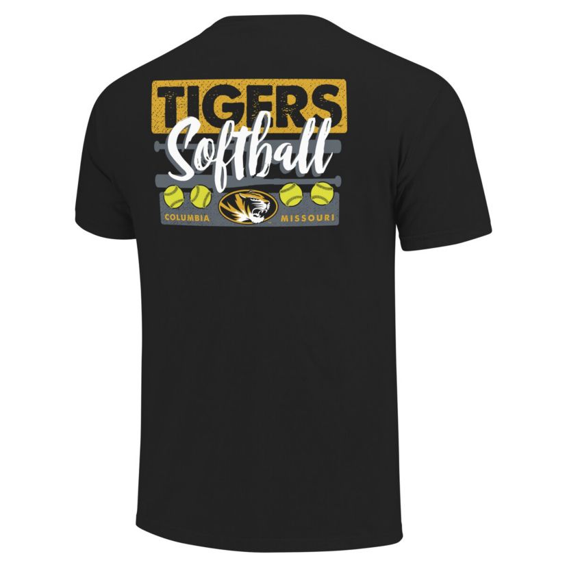 NCAA Unisex Missouri Tigers Gritty Softball Bats T-Shirt