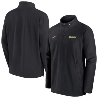 Men's NCAA Nike Colorado Buffaloes 2024 Sideline Coach Quarter-Zip Hoodie Jacket