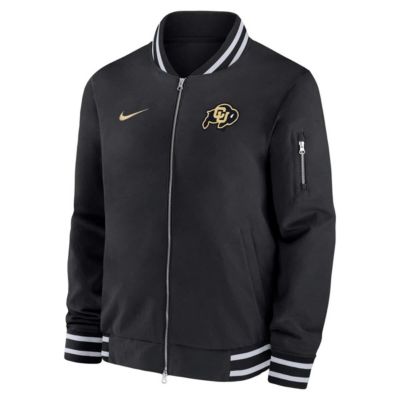 Men's NCAA Nike Colorado Buffaloes Full-Zip Bomber Jacket, Black, Medium