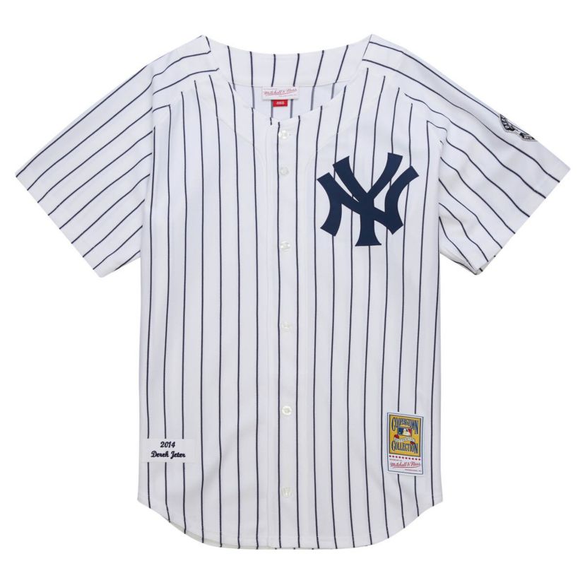 MLB Derek Jeter New York Yankees 2014 Cooperstown Collection Authentic Throwback Jersey