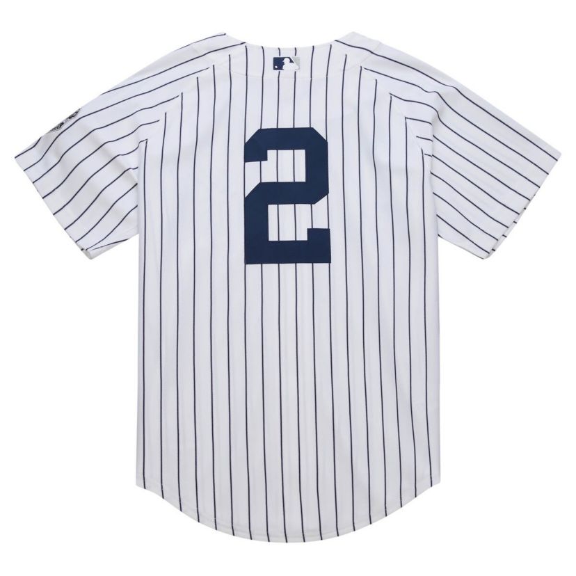 MLB Derek Jeter New York Yankees 2014 Cooperstown Collection Authentic Throwback Jersey