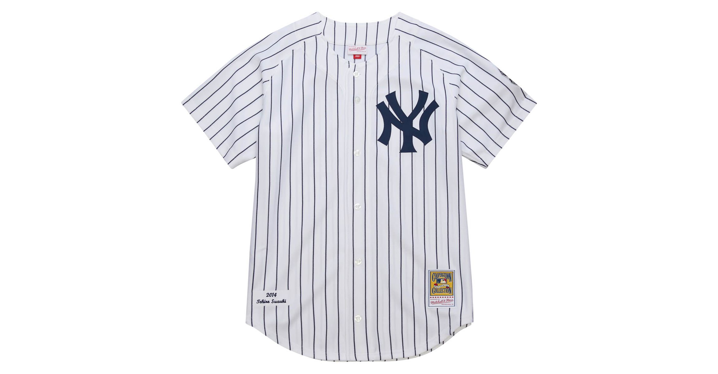 MLB Ichiro Suzuki New York Yankees 2014 Cooperstown Collection Authentic Throwback Jersey