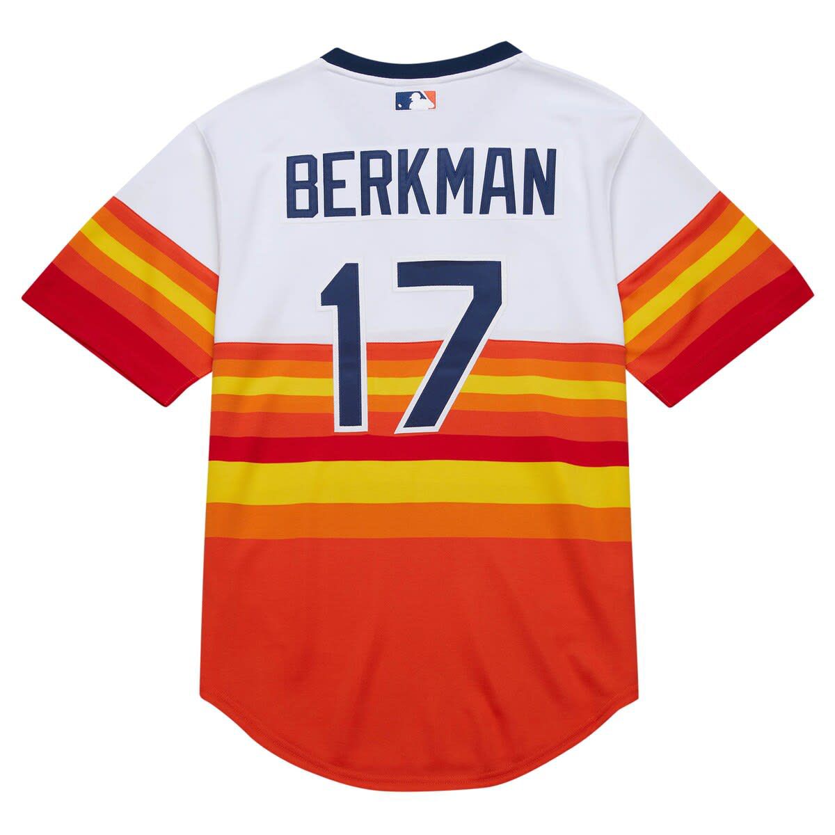 MLB Lance Berkman Houston Astros 2004 Cooperstown Collection Authentic Throwback Jersey