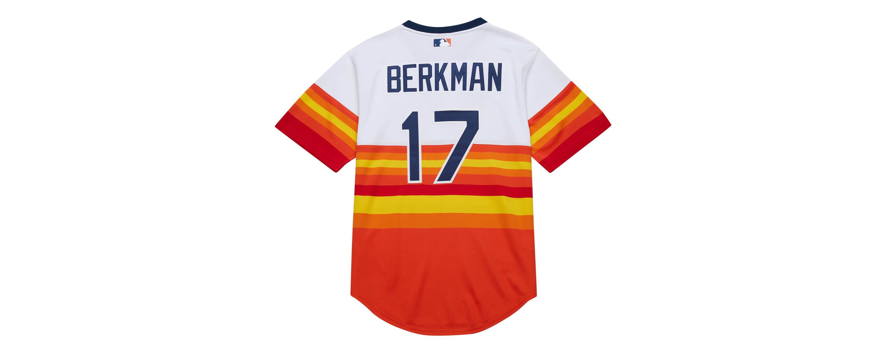 MLB Lance Berkman Houston Astros 2004 Cooperstown Collection Authentic Throwback Jersey