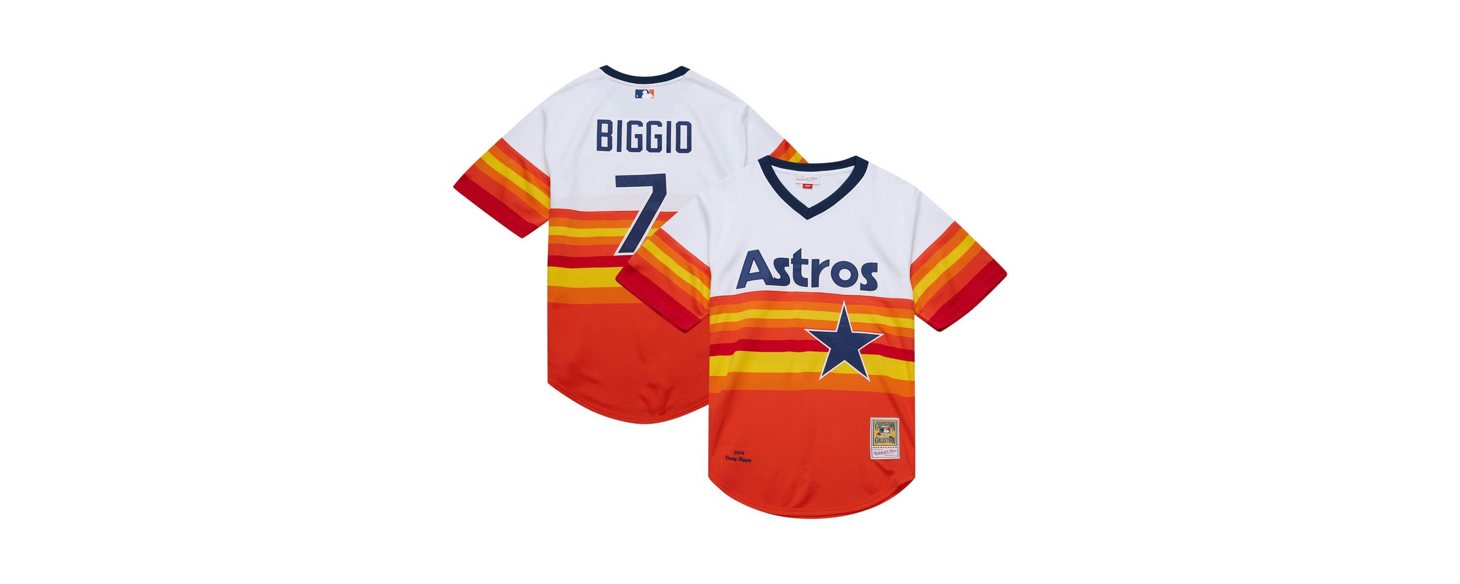 MLB Craig Biggio Houston Astros 2004 Cooperstown Collection Authentic Throwback Jersey