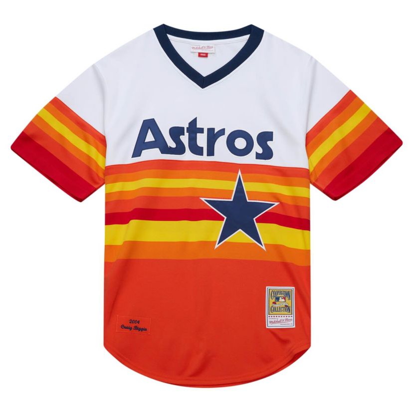 MLB Craig Biggio Houston Astros 2004 Cooperstown Collection Authentic Throwback Jersey