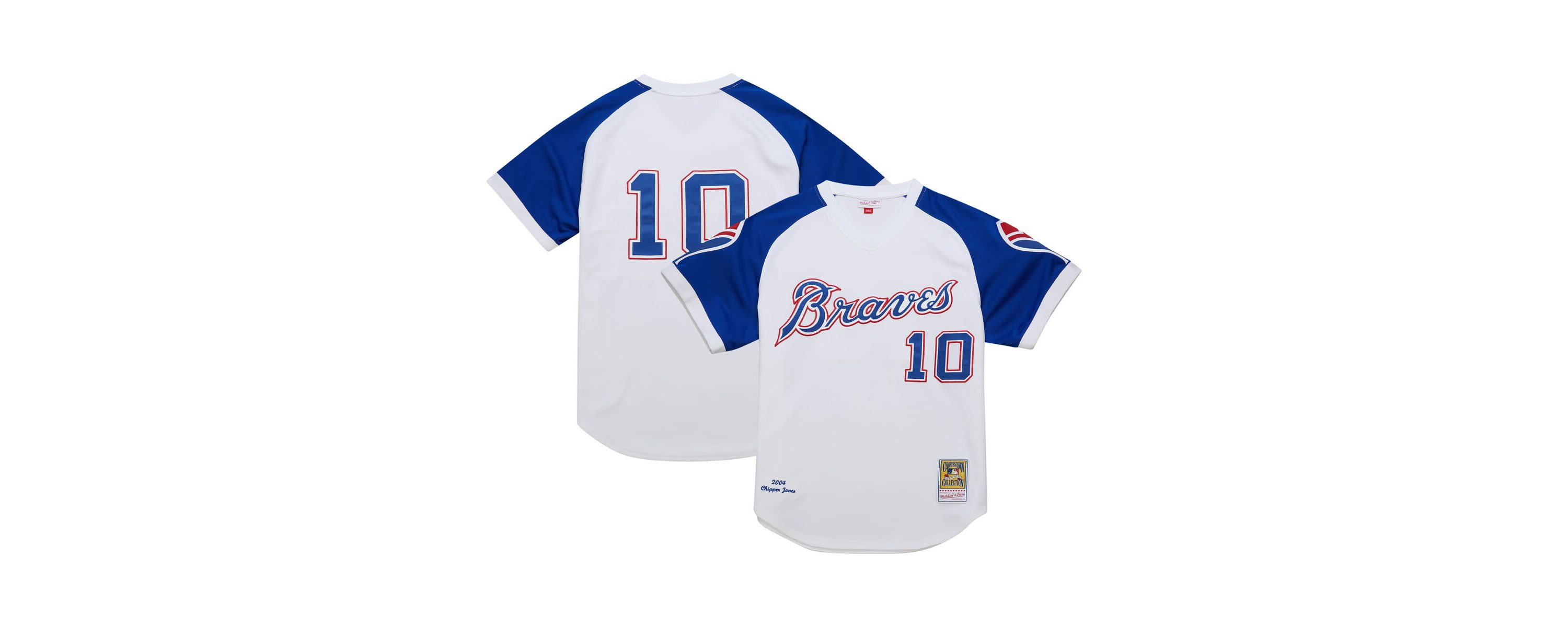 MLB Chipper Jones Atlanta Braves 2004 Cooperstown Collection Authentic Throwback Jersey