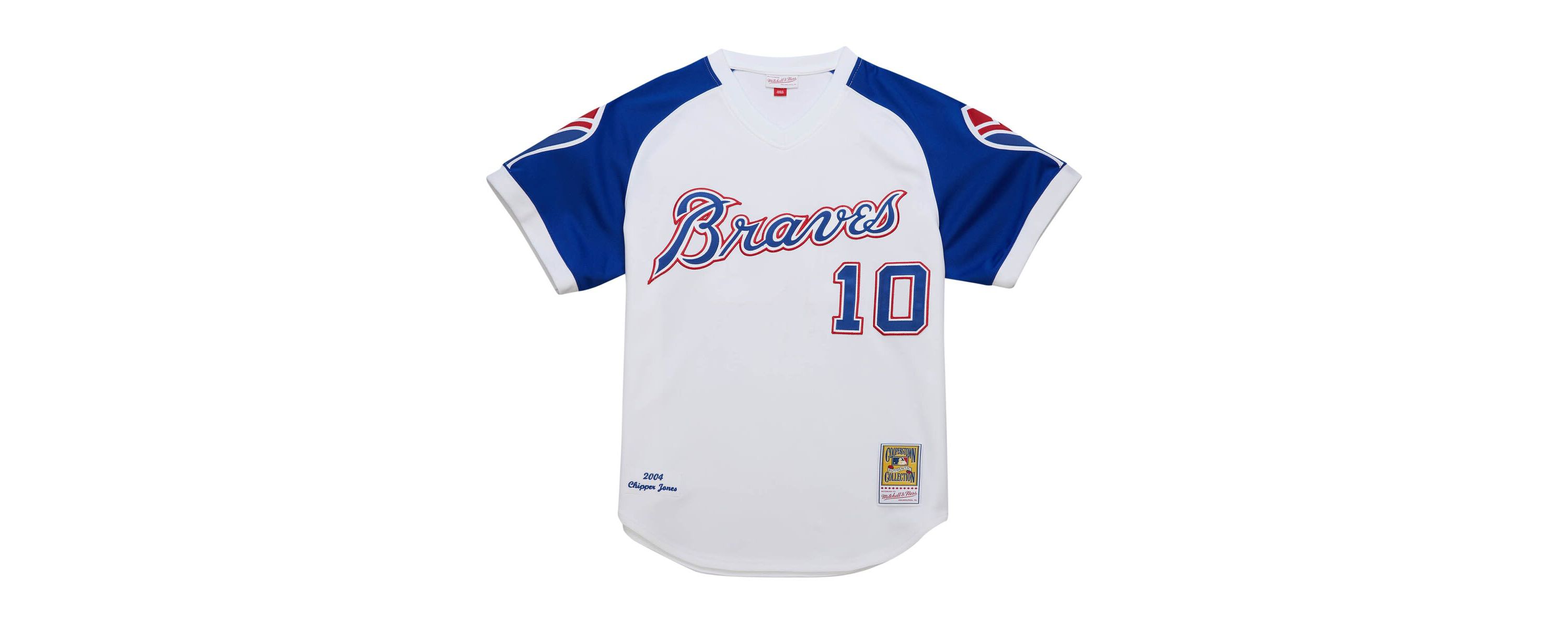 MLB Chipper Jones Atlanta Braves 2004 Cooperstown Collection Authentic Throwback Jersey