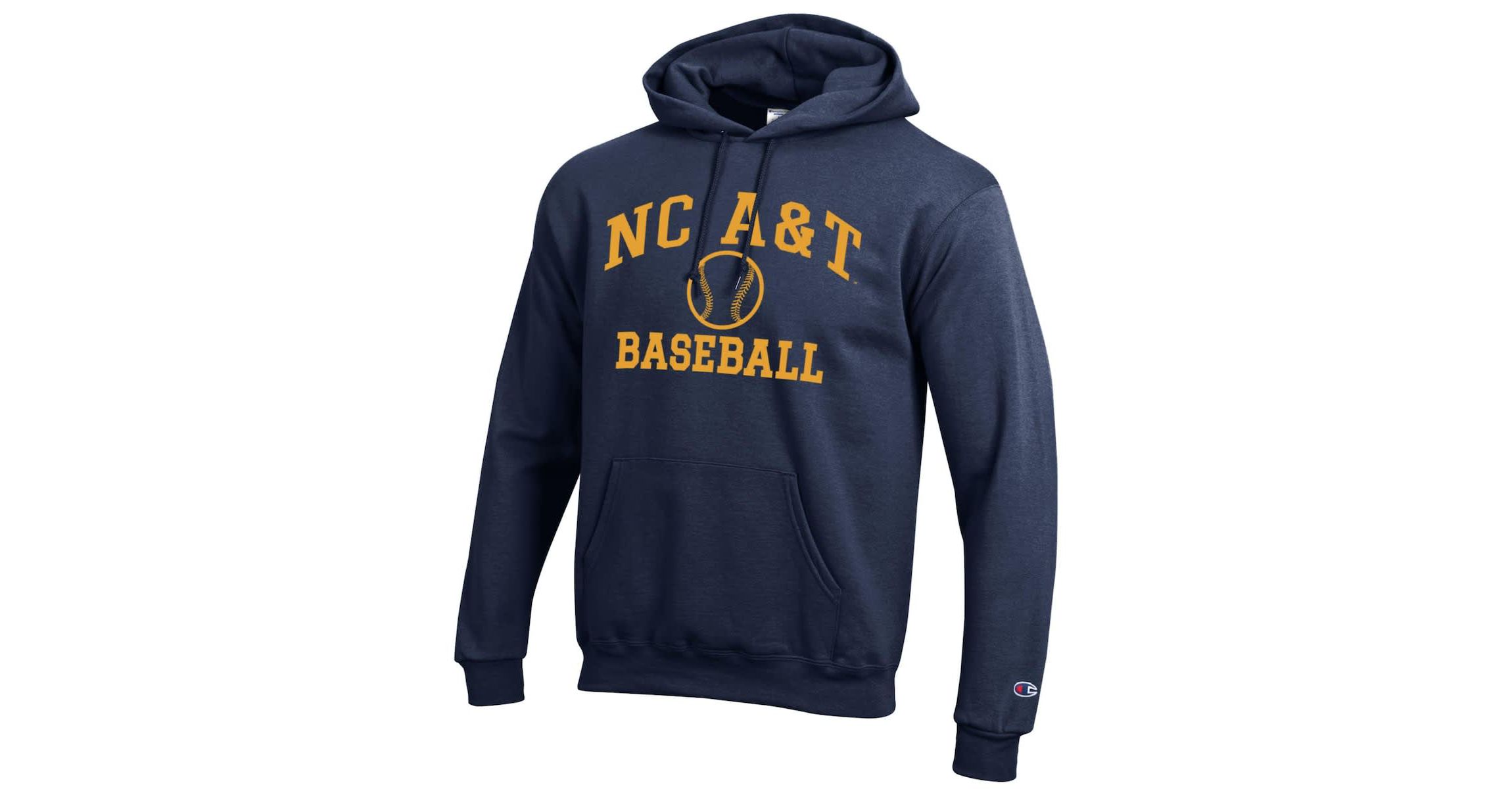 NC A&T Aggies NCAA North Carolina A&T Aggies Icon Baseball Powerblend Pullover Hoodie