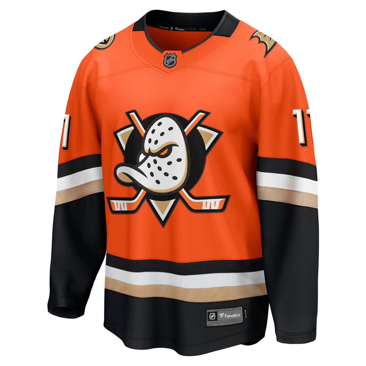 NHL Fanatics Trevor Zegras Anaheim Ducks Home Premier Breakaway Player Jersey