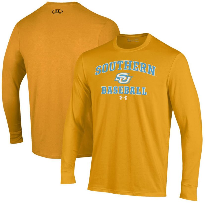 NCAA Under Armour Southern University Jaguars Baseball Performance Long Sleeve T-Shirt