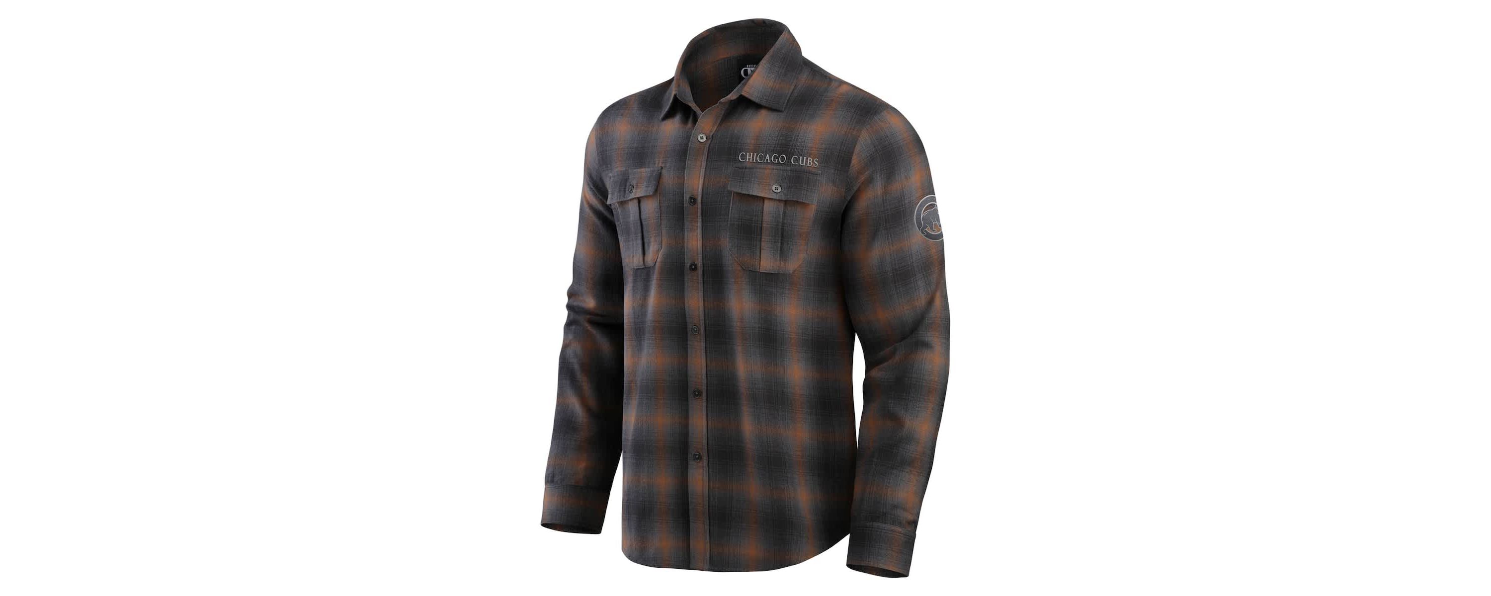 MLB Chicago Cubs Classic Flannel Long Sleeve Button-Up Shirt
