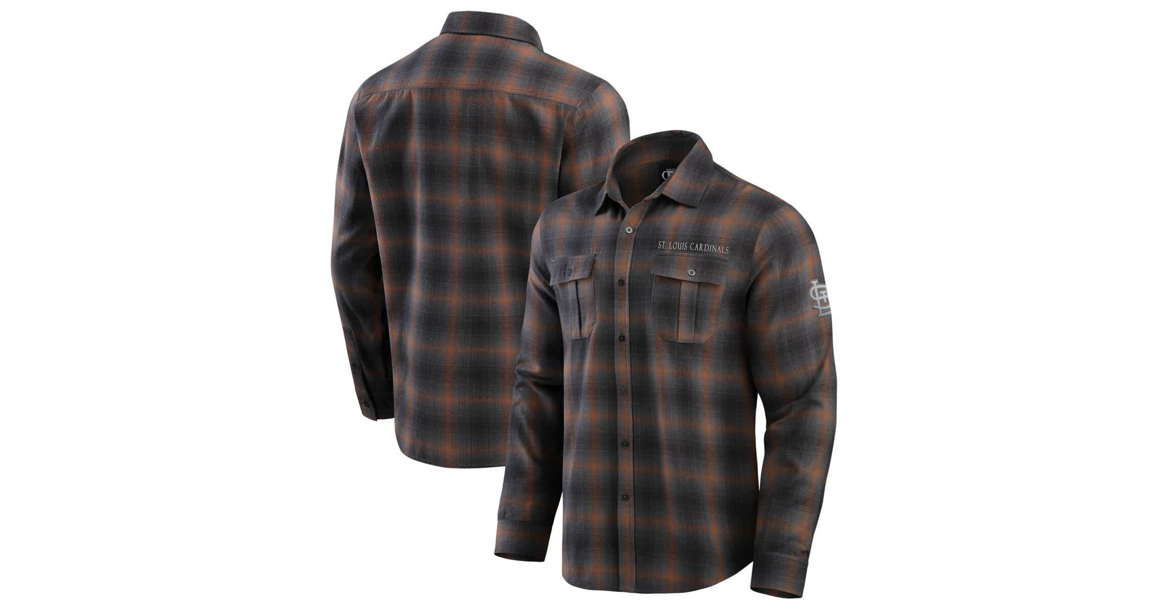 MLB St. Louis Cardinals Classic Flannel Long Sleeve Button-Up Shirt